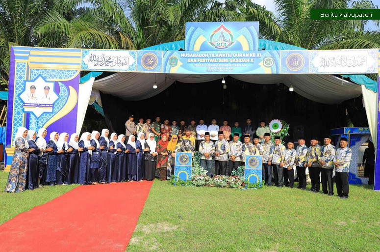 Bupati Labuhanbatu Utara Resmi Membuka MTQ Ke-XI dan FSQ Ke-X di Desa Simangalam